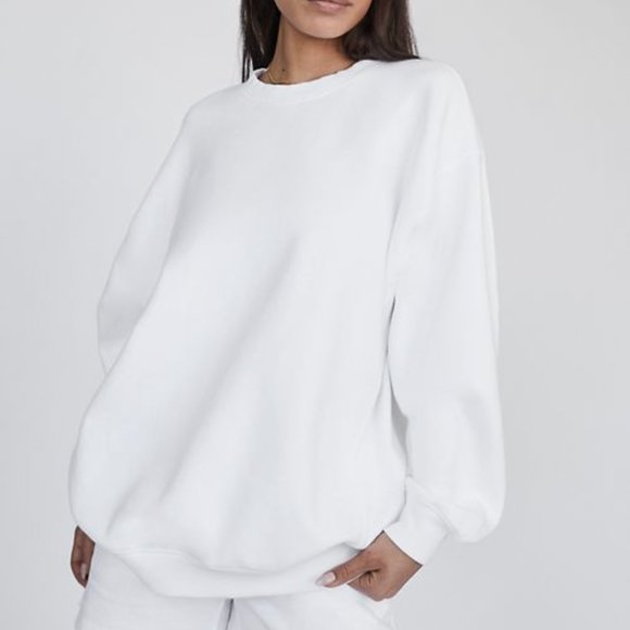 Tna Cozy Fleece Boyfriend Crew Sweatshirt (SIZE 1) - Picture 1 of 2
